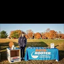 A vendor at an event booth