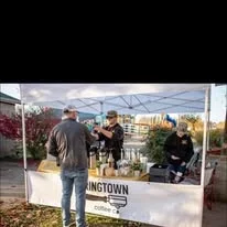 Vendors at an event booth