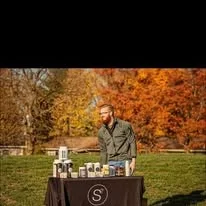 A vendor at an event booth
